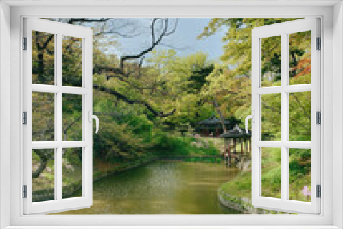 Fototapeta Naklejka Na Ścianę Okno 3D - korea garden 