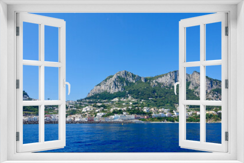 Fototapeta Naklejka Na Ścianę Okno 3D - Insel Capri, Felsenküste, Insel im Mittelmeer