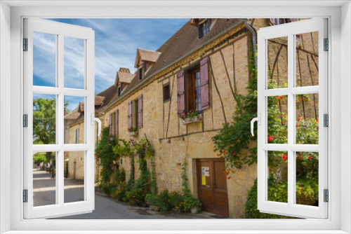 Fototapeta Naklejka Na Ścianę Okno 3D - Rue d'Autoire, beau village de France
