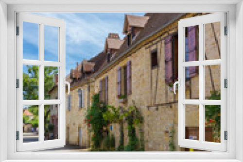 Fototapeta Naklejka Na Ścianę Okno 3D - Rue d'Autoire, beau village de France