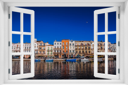 Canal and houses in Sete France