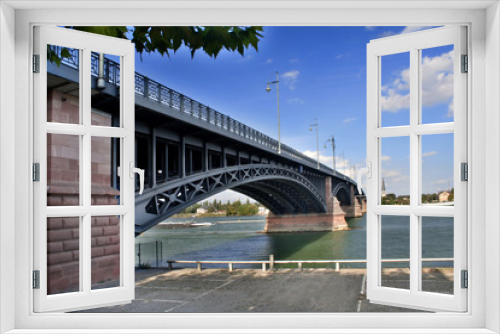 Fototapeta Naklejka Na Ścianę Okno 3D - Mainzer Brücke