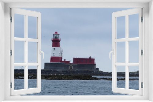 Fototapeta Naklejka Na Ścianę Okno 3D - Light house in the Farne Islands