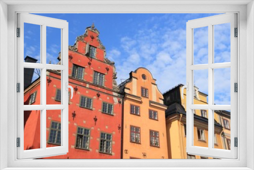 Fototapeta Naklejka Na Ścianę Okno 3D - Stortorget in Stockholm, Sweden
