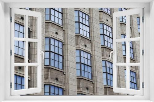 Fototapeta Naklejka Na Ścianę Okno 3D - Amsterdam Bungehuis Building Facade Detail