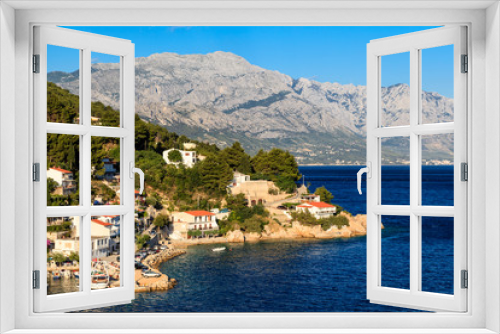 Fototapeta Naklejka Na Ścianę Okno 3D - Beautiful Adriatic Beach and Lagoon with Blue Water near Split,