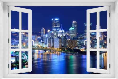 Fototapeta Naklejka Na Ścianę Okno 3D - Pittsburgh Skyline
