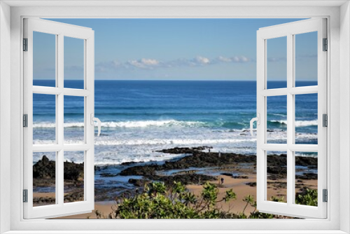 Fototapeta Naklejka Na Ścianę Okno 3D - Rocky beach and waves. Phillip Island. Victoria. Australia