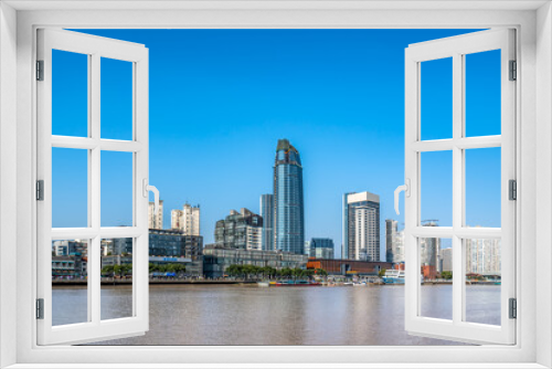 Fototapeta Naklejka Na Ścianę Okno 3D - Ningbo modern city architectural scenery