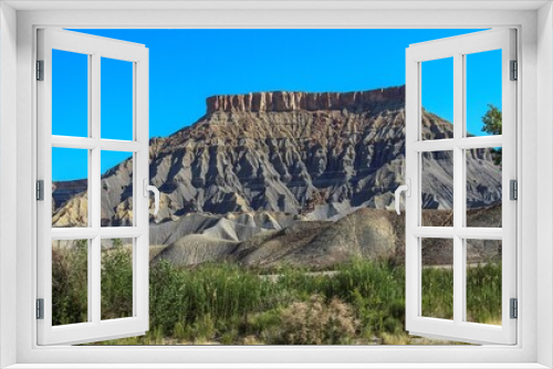 Fototapeta Naklejka Na Ścianę Okno 3D - Factory Butte in Upper Blue Hills Wayne County, Utah close to Capitol Reef National Park.