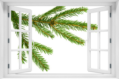 Fototapeta Naklejka Na Ścianę Okno 3D - Branch of a Christmas Tree
