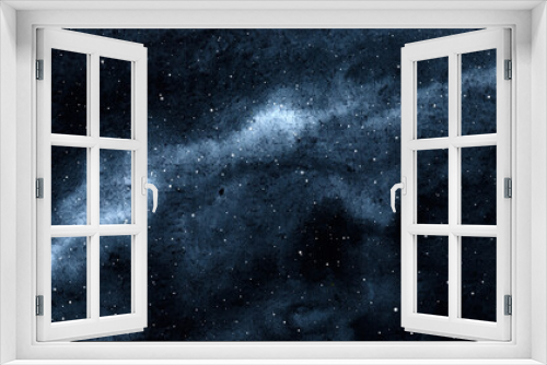 Fototapeta Naklejka Na Ścianę Okno 3D - Space background. galaxy and stars in watercolor.