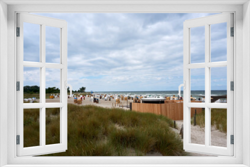 Fototapeta Naklejka Na Ścianę Okno 3D - beautiful sandy beach in heiligenhafen at the baltic sea