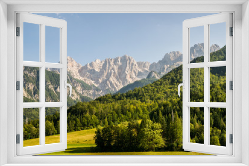 Fototapeta Naklejka Na Ścianę Okno 3D - View to the Julian Alps