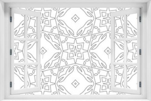  Vector pattern with symmetrical elements . Modern stylish abstract texture. Repeating geometric tiles from striped elements. pattern.