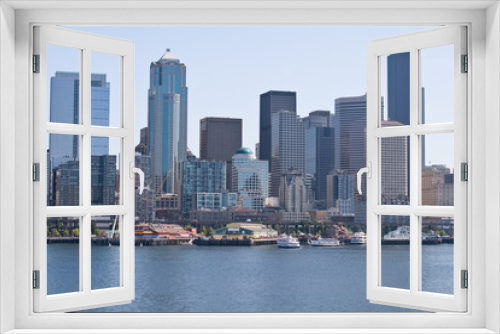 Fototapeta Naklejka Na Ścianę Okno 3D - Downtown Seattle