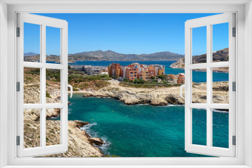 Fototapeta Naklejka Na Ścianę Okno 3D - Island in the Mediterranean Sea in Marseilles, view from residents' buildings