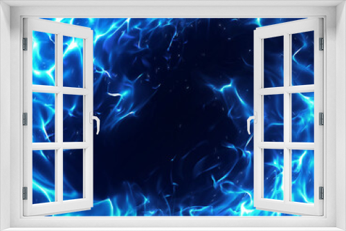 Fototapeta Naklejka Na Ścianę Okno 3D - 渦巻く青の炎背景