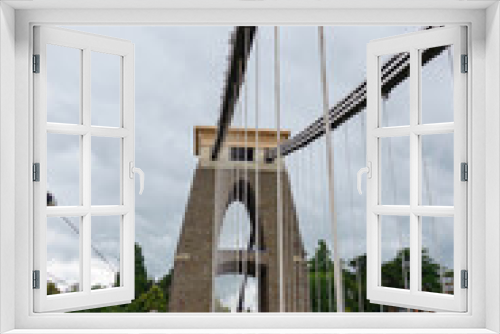 Fototapeta Naklejka Na Ścianę Okno 3D - view of the Isambard Kingdom Brunel designed Clifton suspension bridge over the river Avon and Gorge, Bristol UK