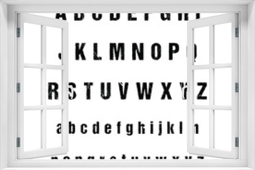 Fototapeta Naklejka Na Ścianę Okno 3D - Modern Eroded Alphabet Font A to Z