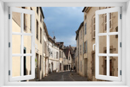 Fototapeta Naklejka Na Ścianę Okno 3D - Beaune, France. Medieval street in the historic center