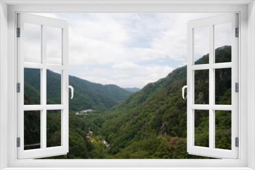 Fototapeta Naklejka Na Ścianę Okno 3D - 日本一の渓谷美　昇仙峡（ミニ泰山）の空撮