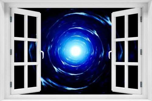 Fototapeta Naklejka Na Ścianę Okno 3D - Abstract Spin Blue Energy Background