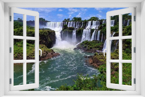 Fototapeta Naklejka Na Ścianę Okno 3D - Panoramic waterfall