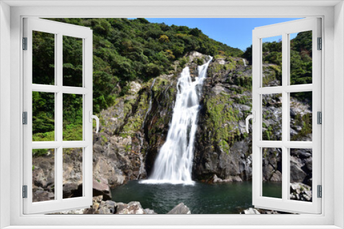 Fototapeta Naklejka Na Ścianę Okno 3D - Waterfall of Oko, Yakushima, Kagoshima, Japan