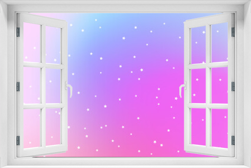 Fototapeta Naklejka Na Ścianę Okno 3D - Star patterns on smooth gradient background. Vector illustration.