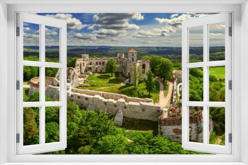 Fototapeta Naklejka Na Ścianę Okno 3D - Szlak Orlich Gniazd - Zamek Tenczyn w Rudnie	