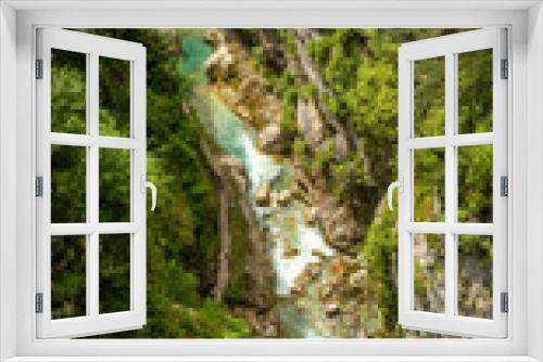 Fototapeta Naklejka Na Ścianę Okno 3D - Tolmin Gorge (Tolminska Korita), Soca Valley, Triglav National Park, Slovenia, Europe