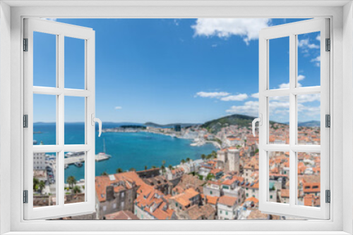 Fototapeta Naklejka Na Ścianę Okno 3D - Panorama von Split, Kroatien.