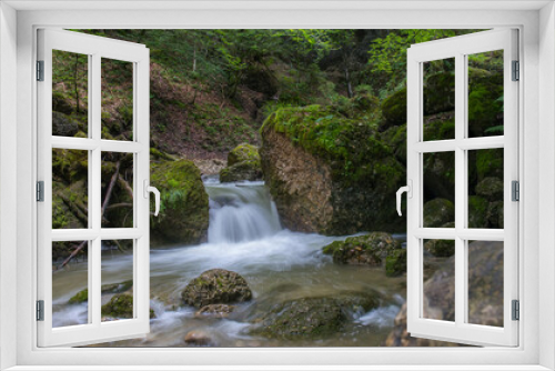 Fototapeta Naklejka Na Ścianę Okno 3D - Wasserfall im Allgäu