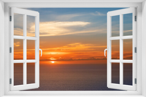 Fototapeta Naklejka Na Ścianę Okno 3D - Soft Warm Sunset Ocean