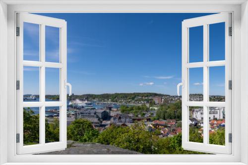 Fototapeta Naklejka Na Ścianę Okno 3D - Panoramic shots of the Norwegian city of Sandefjord