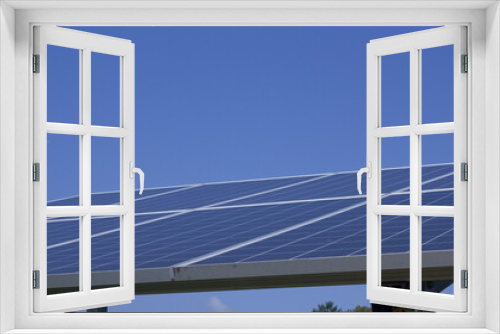 Fototapeta Naklejka Na Ścianę Okno 3D - Solar panel with blue sky background