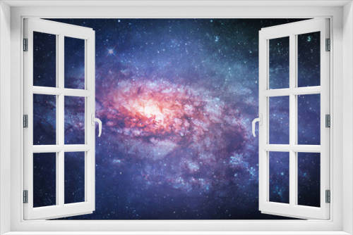 Fototapeta Naklejka Na Ścianę Okno 3D - Galaxy and constellation in deep space. Stars and far galaxies. Wallpaper background. Sci-fi space wallpaper. Elements of this image furnished by NASA
