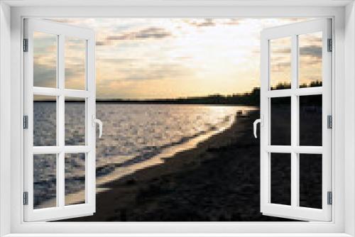 Fototapeta Naklejka Na Ścianę Okno 3D - La pointe Taillon beach St-Henri-de-Taillon Saguenay Lac St-Jean Quebec