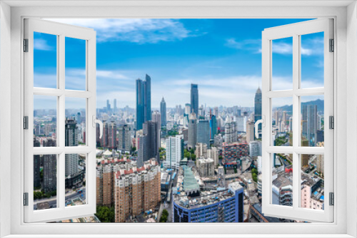 Fototapeta Naklejka Na Ścianę Okno 3D - Aerial photography of Wuxi city architecture landscape in China