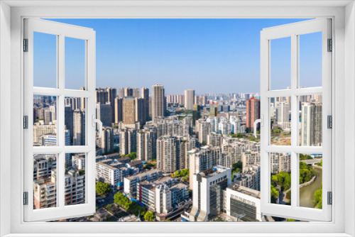 Fototapeta Naklejka Na Ścianę Okno 3D - Aerial photography of Wuxi city architecture landscape in China
