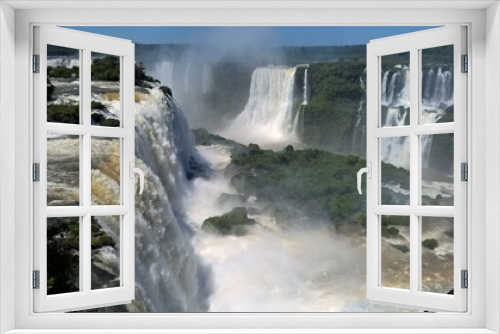 Fototapeta Naklejka Na Ścianę Okno 3D - iguazu falls Foz do Iguaçu Paraná Brazil