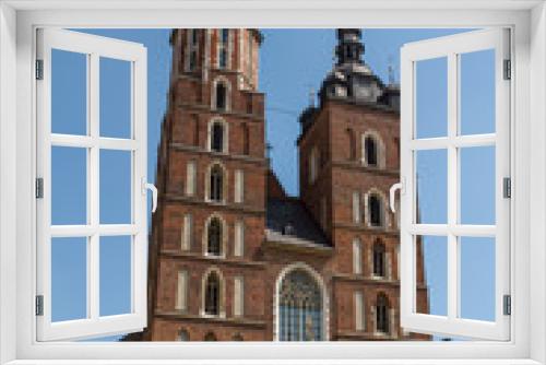 Fototapeta Naklejka Na Ścianę Okno 3D - St. Mary's Basilica (Mariacki Church) - famous brick gothic chur