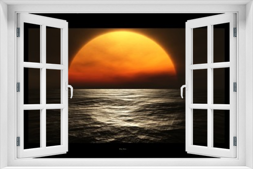 Fototapeta Naklejka Na Ścianę Okno 3D - Big Sun