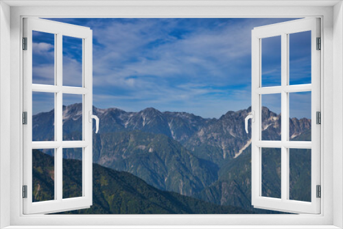 Fototapeta Naklejka Na Ścianę Okno 3D - mt.goryu, early autumn, 初秋の五竜岳登山