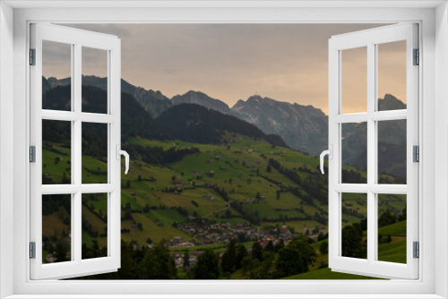 Fototapeta Naklejka Na Ścianę Okno 3D - Alpstein in der Schweiz.