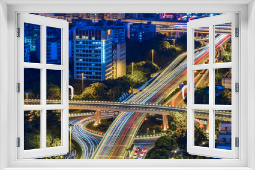 Fototapeta Naklejka Na Ścianę Okno 3D - Guangzhou City Night View