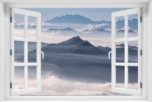 Fototapeta Naklejka Na Ścianę Okno 3D - Le montagne della Svizzera Italiana nelle diverse stagioni