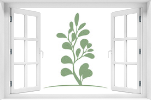 Fototapeta Naklejka Na Ścianę Okno 3D - Leaf icon Vector Illustration design Logo template
