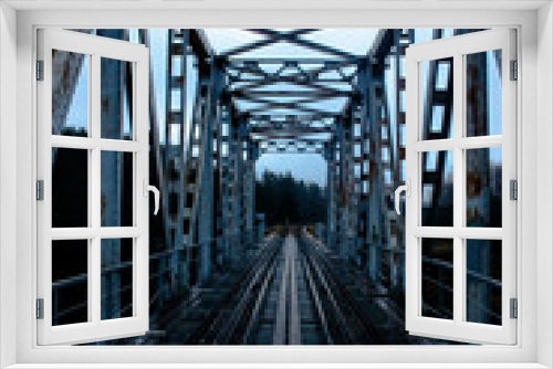 Fototapeta Naklejka Na Ścianę Okno 3D - Railway